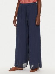 Bomboogie Spodnie palazzo PW8992TSET5 Granatowy Relaxed Fit. Niebieskie spodnie materiałowe damskie Bomboogie, l, bez wzorów, z materiału. Za 319.99 zł.