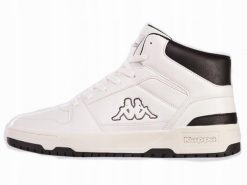 Buty na co dzień unisex KAPPA CODA MID za kostkę wysokie eko skóra. Białe obuwie sportowe damskie Kappa, bez wzorów, z gumy, trekkingowe. Za 176.00 zł.