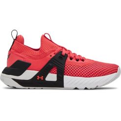 Buty treningowe damskie Under Armour Project Rock 4. Czerwone obuwie sportowe damskie Under Armour, bez wzorów, na fitness i siłownię. Za 690.00 zł.