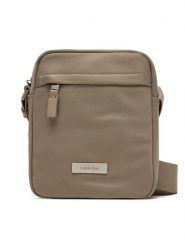 Calvin Klein Saszetka Sleek Reporter LV04D3180G Beżowy. Brązowe saszetki męskie Calvin Klein, z materiału. Za 299.99 zł.