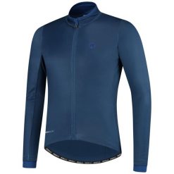 Koszulka rowerowa męska Rogelli ESSENTIAL z długim rękawem, ocieplana. Niebieskie bluzy męskie Rogelli, m, bez wzorów, bez kaptura. Za 304.00 zł.