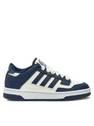 Adidas Sneakersy Rapid Court Low JR0167 Granatowy. Niebieskie buty sportowe dziewczęce Adidas, bez wzorów, ze skóry, bez zapięcia. Za 139.99 zł.