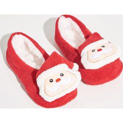 Kapcie świąteczne - Czerwony. Czerwone kapcie damskie Sinsay. Za 24.99 zł.
