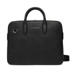 Torba na laptopa Tommy Hilfiger. Czarne torby na laptopa męskie Tommy Hilfiger, bez wzorów. Za 779.99 zł.