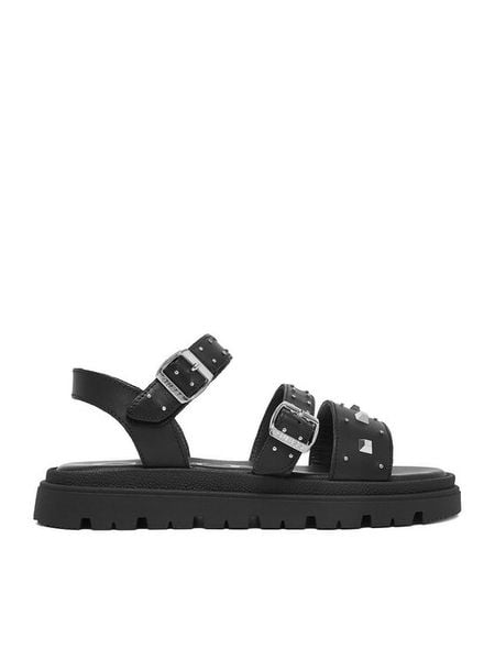 Guess Sandały CEO-BAND-8984-A Czarny. Czarne sandały dziewczęce Guess, ze skóry, bez zapięcia. Za 219.99 zł.