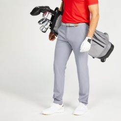Spodnie do golfa męskie Inesis WW500. Fioletowe buty sportowe męskie INESIS, z elastanu, bez zapięcia, na golfa. Za 119.99 zł.