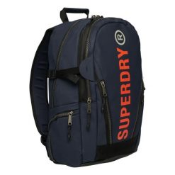 Plecak damski Superdry Tarp. Niebieskie plecaki damskie Superdry., bez wzorów, z bawełny, sportowe. Za 370.30 zł.