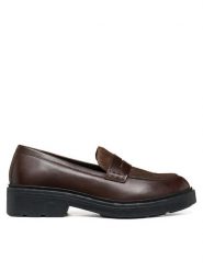Geox Loafersy D Swelen D665GK 043QS C0013 Brązowy. Brązowe mokasyny damskie Geox, ze skóry. Za 499.99 zł.