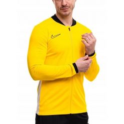 Bluza Męska Rozpinana Nike Academy 25 Sportowa Dresowa Treningowa roz. XL. Żółte bluzy męskie Nike, m, bez wzorów, z dresówki, bez kaptura, dri-fit (nike). Za 142.00 zł.