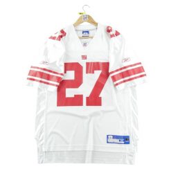 Second life - Męska biała koszulka NFL New York Giants - Stan dobry. Białe koszulki sportowe męskie Reebok, m, bez wzorów, bez kołnierzyka, bez ramiączek, do piłki nożnej. Za 127.76 zł.
