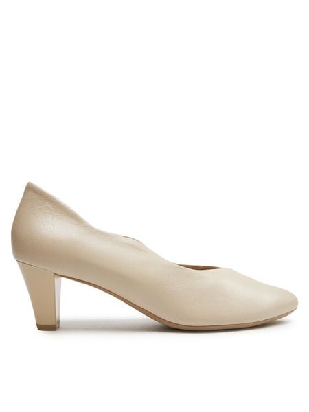 Caprice Czółenka 9-22400-42 Beżowy. Brązowe czółenka damskie Caprice, bez wzorów, bez obcasa, bez zapięcia. Za 339.99 zł.