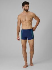 4F Kąpielówki męskie - granatowe XL. Niebieskie kąpielówki męskie 4f, m, bez wzorów, na fitness i siłownię. Za 69.99 zł.