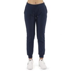 Bluza z kieszeń na co dzień na siłownię. Niebieskie bluzy damskie LEONE 1947 APPAREL, bez wzorów, z bawełny, na fitness i siłownię. W wyprzedaży za 124.20 zł.