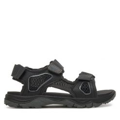 Sandały Jack Wolfskin. Czarne sandały chłopięce Jack Wolfskin, bez zapięcia. Za 189.99 zł.