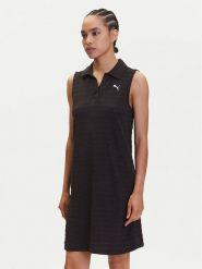 Puma Sukienka codzienna Ess Elevated 685029 Czarny Relaxed Fit. Czarne sukienki damskie Puma, na co dzień, xl, bez wzorów, z bawełny, bez kołnierzyka, bez ramiączek, proste. Za 199.99 zł.