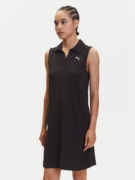 Puma Sukienka codzienna Ess Elevated 685029 Czarny Relaxed Fit. Czarne sukienki damskie Puma, na co dzień, l, bez wzorów, z bawełny, bez kołnierzyka, bez ramiączek, proste. Za 109.99 zł.