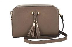 Listonoszka skórzana BARBERINI'S c. beżowy 961-9. Brązowe torebki shopper damskie Barberinis, bez wzorów, ze skóry, eleganckie, małe, bez dodatków. Za 279.99 zł.
