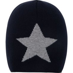 Czapka w kolorze granatowym. Niebieskie czapki dla dzieci Najmodniejsze ubrania dla dzieci, bez wzorów, z bawełny. W wyprzedaży za 35.95 zł.