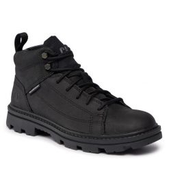 Trapery CAT Footwear. Czarne kozaki męskie CAT Footwear, bez zapięcia. Za 479.99 zł.