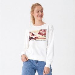 Bluza z nadrukiem Creation of cat - Biały. Bluzy damskie marki House. Za 79.99 zł.