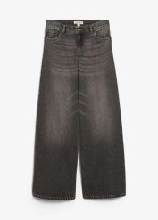 Jeansy wide leg, mid waist. Niebieskie jeansy damskie bonprix. Za 84.99 zł.