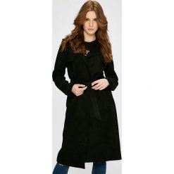 Answear - Płaszcz Wild Nature. Czarne płaszcze damskie ANSWEAR, w paski, z dzianiny, klasyczne. W wyprzedaży za 149.90 zł.