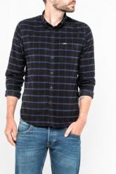 LEE BUTTON DOWN MĘSKA KOSZULA MATERIAŁOWA W KRATE KRATA NIGHT SKY L880YZSJ 112123503. Koszule męskie Lee, l, bez wzorów, z materiału, bez kołnierzyka, bez ramiączek. Za 139.99 zł.