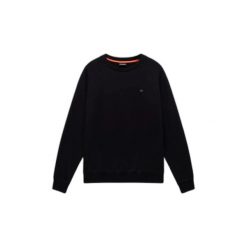 Bluza Napapijri B-Nedles C. Czarne bluzy męskie Napapijri, l, bez wzorów, z materiału, bez kaptura. Za 331.00 zł.