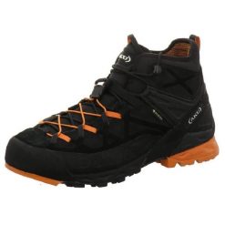 Buty trekkingowe męskie Aku Rock Dfs Mid Gtx. Czarne trekkingi męskie Aku, za kostkę, trekkingowe, gore-tex. Za 826.90 zł.