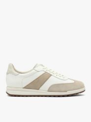 Kremowo-beżowe sportowe półbuty. Białe obuwie sportowe damskie Ryłko, bez wzorów, z gumy, trekkingowe. Za 479.99 zł.