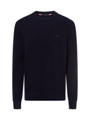 Tommy Hilfiger sweter Mężczyźni Bawełna niebieski, L. Niebieskie swetry przez głowę męskie Tommy Hilfiger, l, bez wzorów, z bawełny, bez kołnierzyka. Za 379.95 zł.