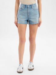 Calvin Klein Jeans Spodenki jeansowe Kobiety Bawełna niebieski, 26. Niebieskie szorty damskie Calvin Klein Jeans, na lato, bez wzorów, z bawełny. Za 229.95 zł.