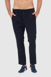7 FOR ALL MANKIND Granatowe spodnie męskie Jogger Chino. Niebieskie eleganckie spodnie męskie 7 for all mankind, l, bez wzorów, z bawełny. W wyprzedaży za 559.99 zł.