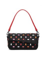 Desigual Torebka 25SAXP82 Czarny. Czarne torebki do ręki damskie Desigual, bez wzorów, ze skóry, bez dodatków. Za 189.99 zł.