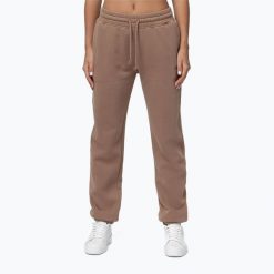 Spodnie damskie Pitbull Lovia. Brązowe spodnie materiałowe damskie PITBULL, m, bez wzorów, z bawełny. Za 189.99 zł.