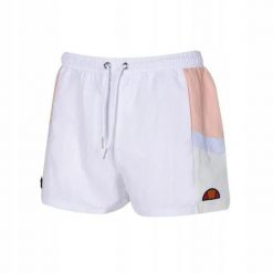 SPODENKI DAMSKIE SZORTY ELLESSE KRÓTKIE KOLOR BIAŁY. Białe szorty sportowe damskie Ellesse, na lato, l, bez wzorów, z materiału, eleganckie, do biegania. Za 116.36 zł.