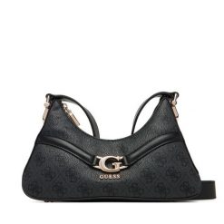 Torebka Guess. Szare listonoszki damskie Guess, z aplikacjami, bez dodatków. Za 399.99 zł.