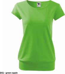 MALFINI City 120 - ADLER - Koszulka damska, 150 g/m, - green apple S. Zielone t-shirty damskie Malfini, m, bez wzorów, bez kołnierzyka. Za 21.15 zł.