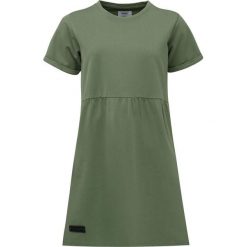 Sukienka damska LOAP Denisa, zielona, L. Zielone sukienki damskie LOLË, na co dzień, l, bez wzorów, sportowe, bez kołnierzyka, bez ramiączek, mini, proste. Za 209.99 zł.