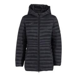 Damska kurtka z kapturem Joma Urban V. Czarne kurtki damskie Joma, l, bez wzorów, z materiału, z kapturem, na fitness i siłownię. Za 286.50 zł.