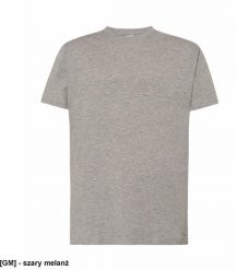 JHK - T-shirt męski z krótkim rękawem szary melanż L. Szare t-shirty męskie JHK, l, bez wzorów, bez kołnierzyka. Za 17.69 zł.