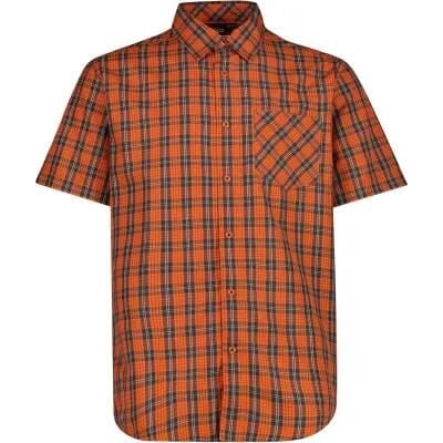 Cmp Man Shirt Koszula męska 100% poliester. Brązowe koszule męskie CMP, m, bez wzorów, z poliesteru, bez kołnierzyka, bez ramiączek. Za 170.50 zł.