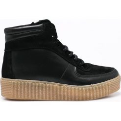 Pieces - Buty. Czarne obuwie sportowe damskie Pieces, z gumy. W wyprzedaży za 179.90 zł.