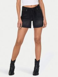 ONLY Szorty jeansowe Gianna 15340706 Czarny Regular Fit. Czarne szorty damskie Only, s, bez wzorów, z bawełny. Za 89.99 zł.