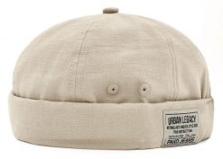 Letnia Czapka Dokerka (Leonka) - Pako Jeans - Beżowa. Brązowe czapki i kapelusze męskie Pako Jeans, na jesień, bez wzorów, z bawełny. Za 49.99 zł.