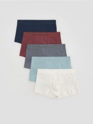 5 pack bokserek Classic - jasnoniebieski. Niebieskie bokserki męskie Reserved, l, bez wzorów, z bawełny. Za 109.99 zł.