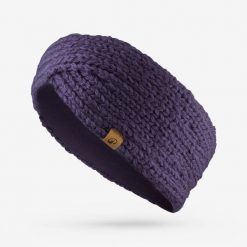 Opaska na głowę Quechua Wavy 500. Fioletowe czapki i kapelusze damskie WED'ZE, bez wzorów, z elastanu, sportowe. Za 39.99 zł.