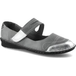 Półbuty LANQIER 40C1222 Grey/Silver. Szare półbuty damskie Lanqier, bez wzorów, bez obcasa, na płaskiej podeszwie, bez zapięcia. Za 149.00 zł.