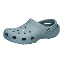 Kapcie Crocs Classic Sabot U Dorośli. Niebieskie kapcie damskie Crocs, bez wzorów, z materiału. Za 259.99 zł.