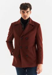 PAKO LORENTE – Płaszcz męski rudy P22WF-7X-003-P-0. Brązowe kurtki męskie Pako Lorente, m, bez wzorów, z poliesteru, bez kaptura. Za 399.99 zł.